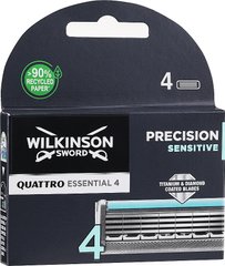 Магазин взуття Лезо для бритви Wilkinson Sword Quattro Titanium Sensitive, 4 шт. W302205600