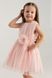 Сукня бальна з візерунком для дівчинки Wecan 24148 110 см Персиковий (2000990342997A)
