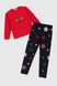 Костюм детский (лонгслив+штаны) Atabey 18835.1 128 см Красный (2000990232748W)(NY)