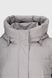 Куртка однотонна жіноча On me M22241 XL Світло-сірий (2000990314703D)