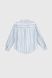 Рубашка с узором для девочки LocoLoco 9129 158 см Бело-голубой (2000990486660D)