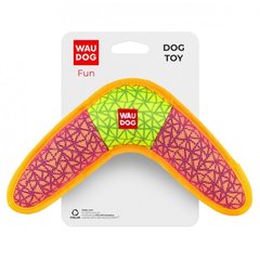 Магазин взуття Іграшка для собак WAUDOG Fun, "Бумеранг", ш. 24 см, буд. 14 см Рожева