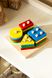 Игрушка деревянная "Геометрика" JHTOY-505 Разноцветный (2002014993437)