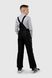 Штаны на шлейках для мальчика EN101 164 см Черный (2000989593836W)