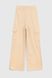 Штани палаццо-карго жіночі JOGGY J8087-K L Світло-бежевий (2000989974031D)