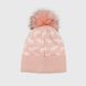 Набір шапка+снуд для дівчинки Talvi Олені 54-56 Світло-рожевий (2000990216427D)