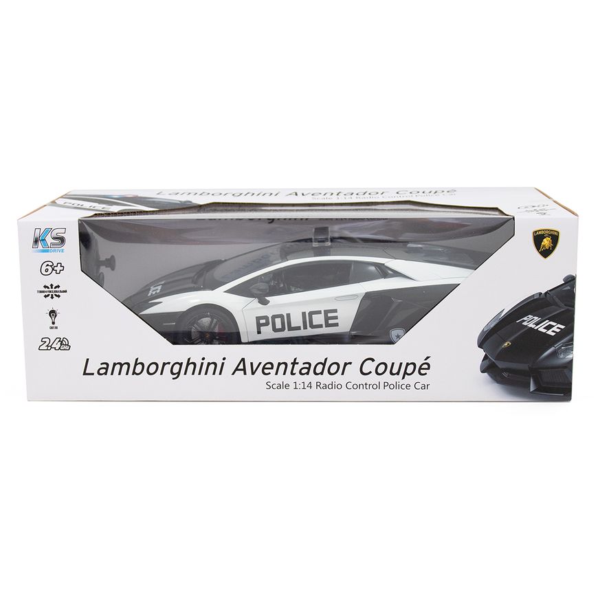 Магазин обуви Автомобиль на р/у – LAMBORGHINI AVENTADOR POLICE (1:14, 2.4Ghz) 114GLPCWB