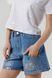 Шорти джинсові для дівчинки LocoLoco 6186 158 см Блакитний (2000990346889S)