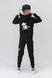 Спортивний костюм для хлопчика (кофта, штани) AZN 827 128 см Чорно-синій (2000989968795D)