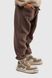 Спортивные штаны однотонные для мальчика Lizi 9107 116 см Коричневый (2000989835042W)