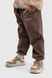 Спортивні штани однотонні для хлопчика Lizi 9107 98 см Коричневий (2000989835028W)