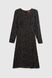 Платье с узором женское LAWA CTM WTC02307 XL Черно-белый (200098996060270S)(LW)