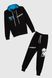 Спортивный костюм для мальчика (кофта, штаны) AZN 827 128 см Черно-синий (2000989968795D)
