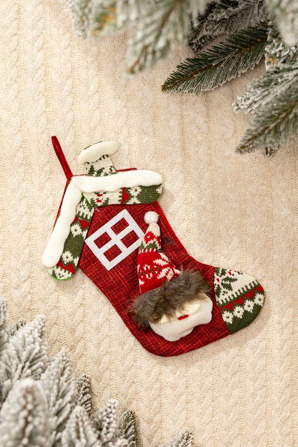 Магазин взуття Шкарпетка різдвяна "Дід Мороз" XD52661
