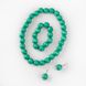 Набір намисто-сережки-браслет 12 Зелений (2000989644705A)