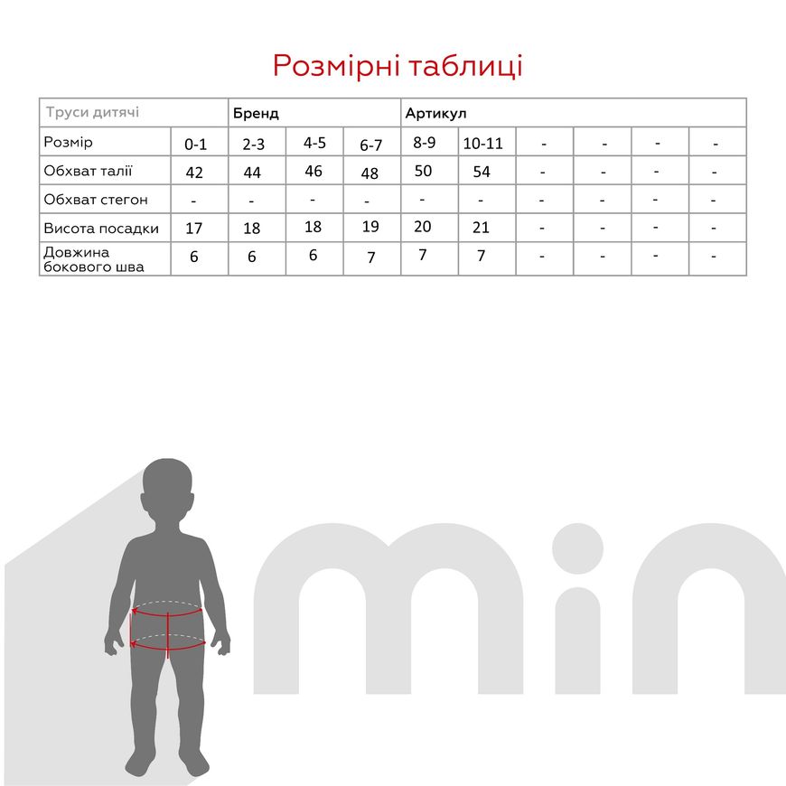 Магазин взуття Труси для дівчинки 418101