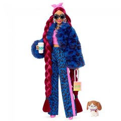 Магазин взуття Лялька Barbie у синьому леопардовому костюмі HHN09