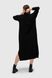 Платье однотонное женское Park karon 10348 One Size Черный (2000989850533D)