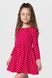 Платье с принтом для девочки Deniz Горох 116 см Малиновое (2000990250971D)