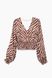 Блуза жіноча з візерунком Sateen 3014-1528 XL Бежевий (2000989512707)