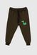 Спортивные штаны с принтом для мальчика Pitiki 9786 98 см Хаки (2000990045393D)