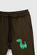Спортивні штани з принтом для хлопчика Pitiki 9786 98 см Хакі (2000990045393D)