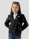 Куртка з екошкіри для дівчинки XZKAMI 8812 146 см Чорний (2000990538086D)