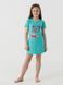 Нічна сорочка для дівчинки Mini Moon 6391 110-116 см Бірюзовий (2000990526809A)