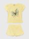 Костюм (футболка+шорти) для дівчинки Atabey 10531 92 см Жовтий (2000990479037S)