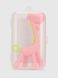 Прорізувач для зубів силіконовий у футлярі "Жираф" Мегазайка 0416 Рожевий (2000990579621)