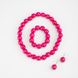 Набор ожерелье-серьги-браслет 12 Розовый (2000989657750A)