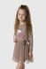 Платье с принтом для девочки Pop Fashion 7343 116 см Капучино (2000990249197D)
