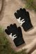 Перчатки для девочки 1525M 4-6 лет Черный (2000990141965D)