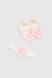 Комплект для дівчинки Mini Papi 100 Квіточка пінетки+пов'язка One Size Рожевий (2000990058089D)