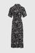 Платье с узором женское 2312 4XL Черный (2000990622785S)