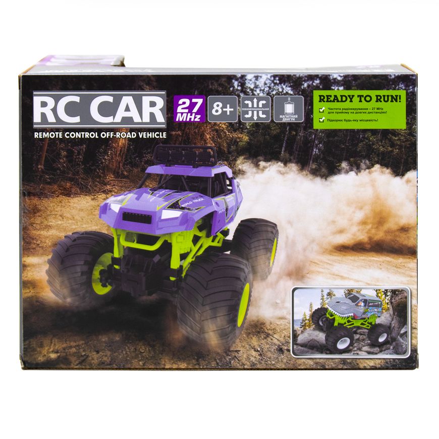 Магазин обуви Автомобиль BIGFOOT OFF–ROAD с р/у – VIOLET (1:16, 27 МГц) SL–358RHV