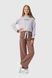Костюм (худи+майка+штаны) для девочки Viollen 2189 152 см Бело-коричневый (2000990091727D)