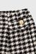 Костюм для девочки (пиджак+юбка) DMB 9678-9687 164 см Черно-белый (2000990266606D)