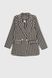 Костюм для девочки (пиджак+юбка) DMB 9678-9687 164 см Черно-белый (2000990266606D)
