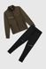 Спортивний костюм (кофта+штани) для хлопчика Niki Life 888 140 см Хакі (2000990570734W)