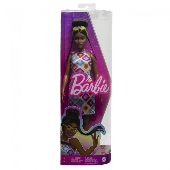 Магазин обуви Кукла Barbie "Модница" в платье HJT07