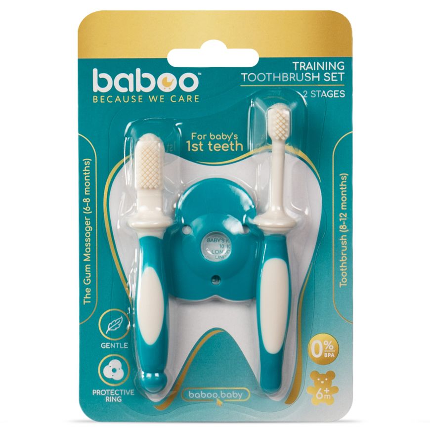 Магазин взуття Набір зубних щіток BABOO 12-001 (2 шт), 6+ місяців