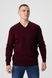 Пуловер однотонний чоловічий Akin Trico 1127 3XL Бордовий (2000990009906D)