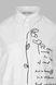 Сорочка з візерунком жіноча AYN 1931 S Білий (2000990421470S)