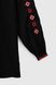Вишиванка сорочка з принтом жіноча Олеся 46 Чорний (2000989910077A)
