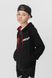 Спортивний костюм для хлопчика (кофта, штани) AZN 827 128 см Чорно-червоний (2000989968740D)