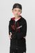 Спортивный костюм для мальчика (кофта, штаны) AZN 827 128 см Черно-красный (2000989968740D)