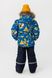 Комбінезон для хлопчика L-2385 куртка+штани на шлейках 104 см Синьо-жовтий (2000989996095W)