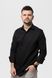 Рубашка классическая мужская однотонная 36002 3XL Черный (2000990194640A)