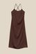 Сукня однотонна жіноча LAWA WTC02367 XS Темно-коричневий (2000990542052S)
